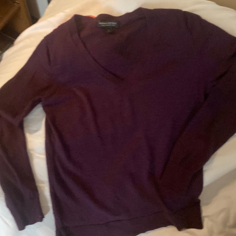 Banana Republic S v-neck 100 Merino Wool